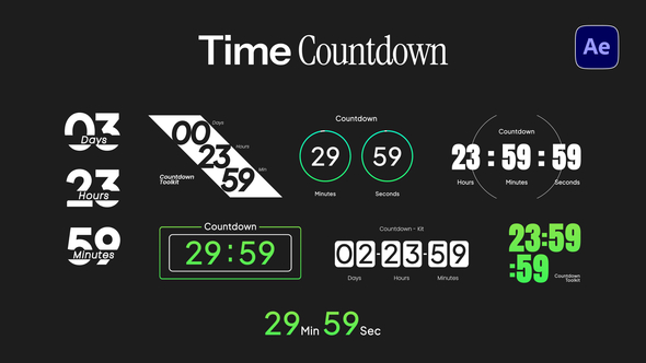 Time Countdown Elements template preview