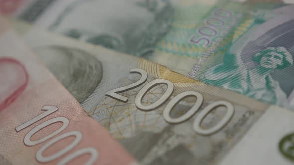 Denominations of dinar shallow DOF  4K 2160p 30fps UltraHD panning   footage - Shallow DOF  mixed Se alt