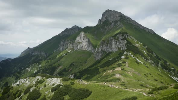 High Tatras In Slovakia Aerial