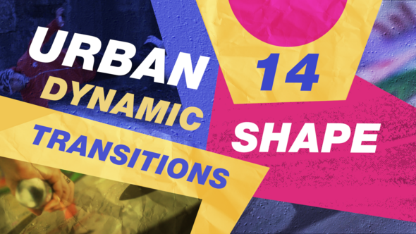 Urban Dynamic Shape Transitions Premiere Pro template preview