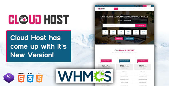 Cloud Host - WHMCS Responsive Hosting Template