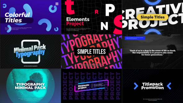 Typography Slides Vol.01 Elements template preview