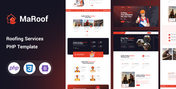Maroof - Roofing Services PHP Template