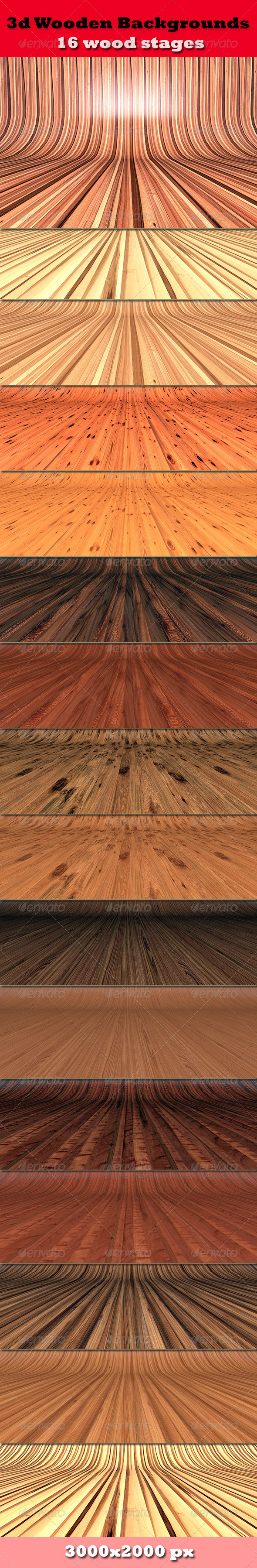 3D Wooden Backgrounds - Nature Backgrounds