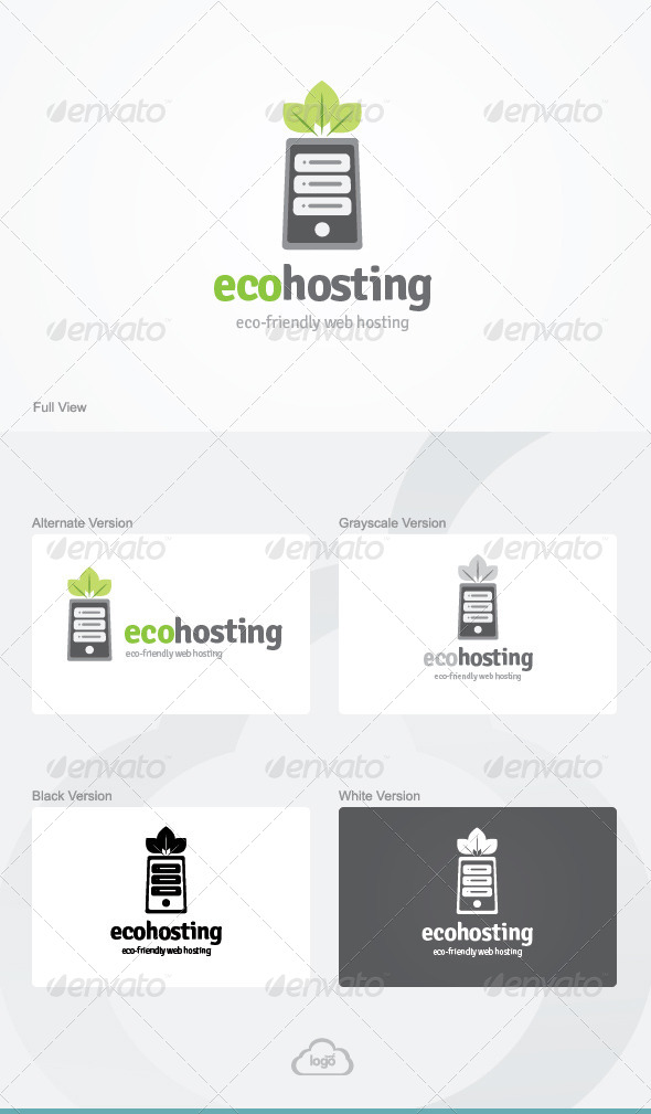 Eco Hosting Logo Template - Symbols Logo Templates