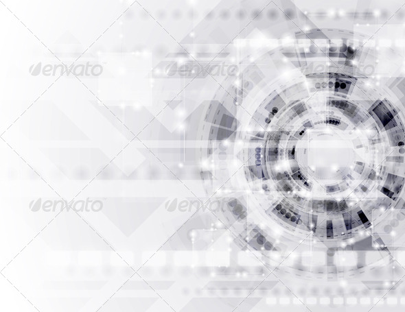 Abstract Modern Technology Vector Template - Backgrounds Decorative