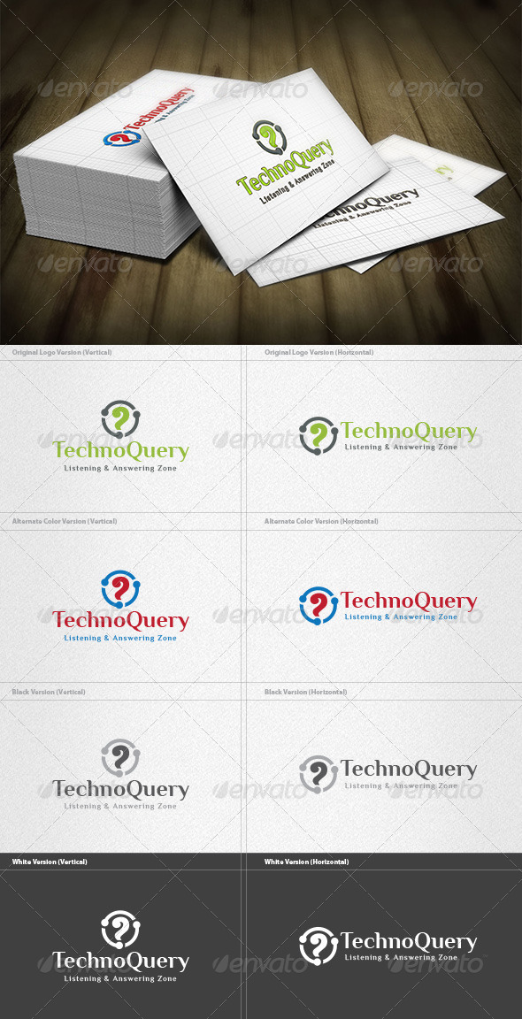 Techno Query Logo - Vector Abstract