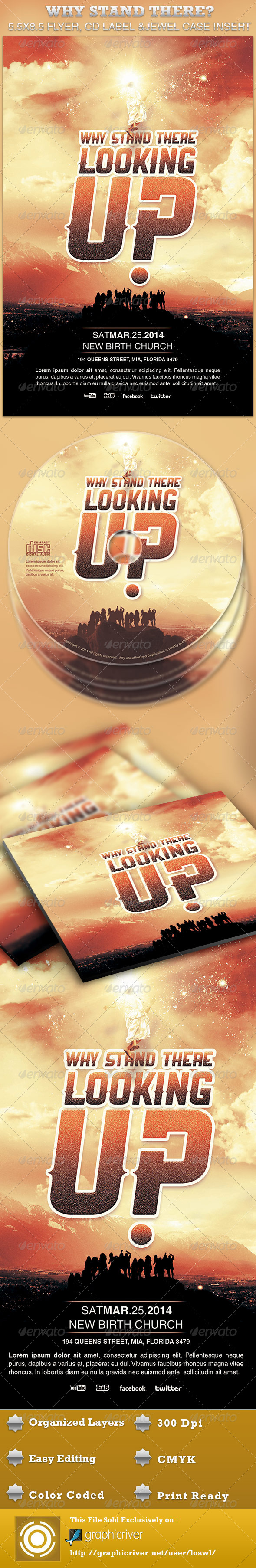 Why Stand There? Church Flyer and CD Template - Church Flyers