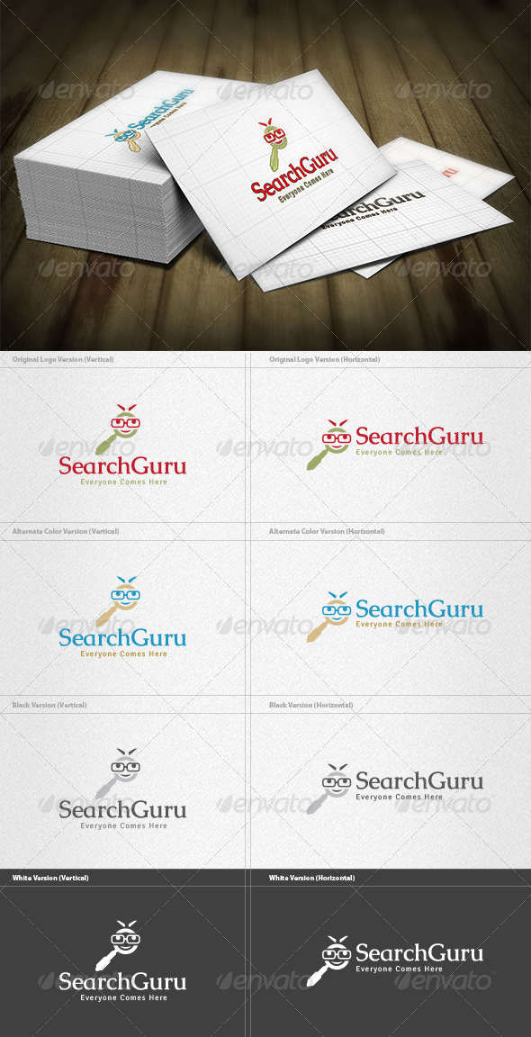 Search Guru Logo - Humans Logo Templates