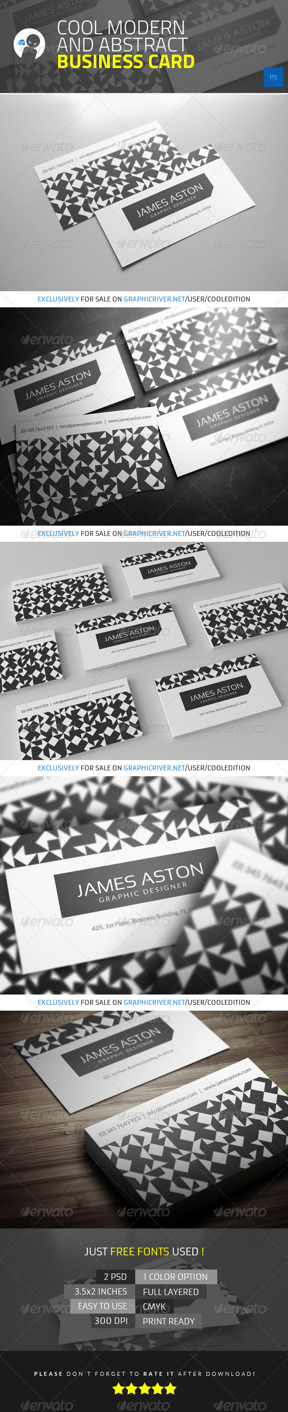 Modern and Abstract - Business Card - Creative Business Cards