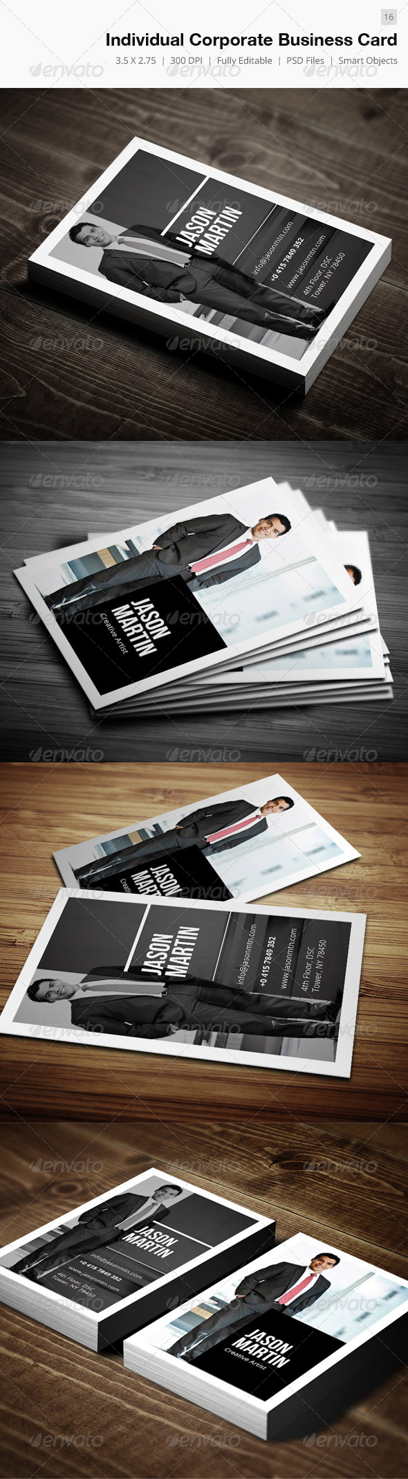 Individual Corporate Business Card - 16 - Corporate Business Cards
