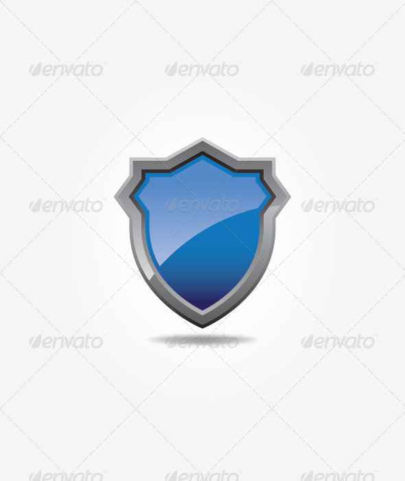 Blue Shield - Objects Vectors