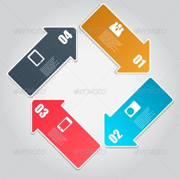 Infographic Template Business Vector Illustration - Web Technology