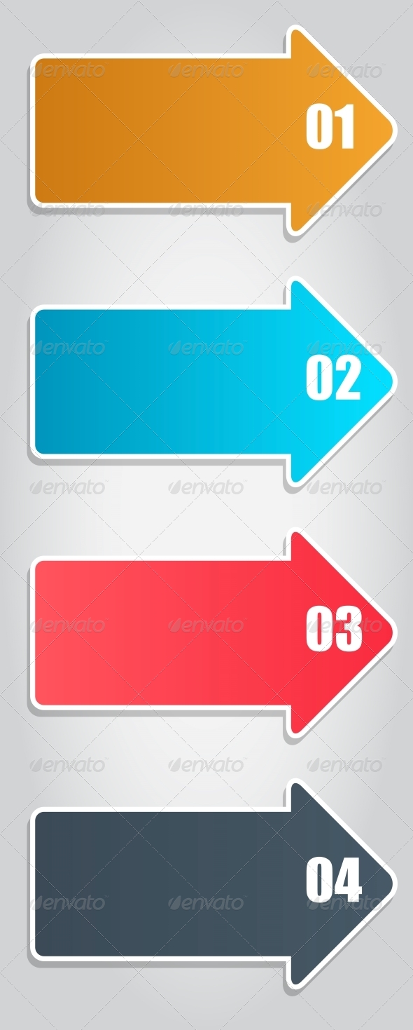 Infographic Arrows - Web Technology
