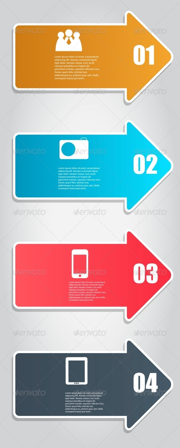 Infographic Template Business Vector Illustration - Web Technology