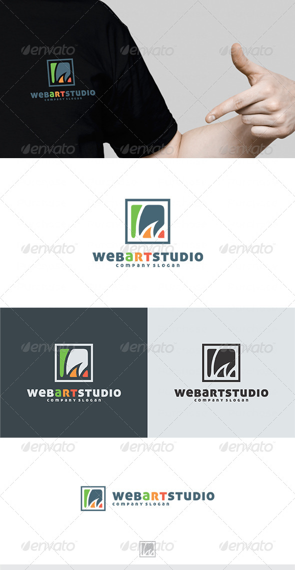 Web Art Studio Logo - Letters Logo Templates