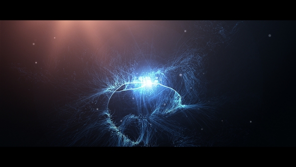 Particle Streaks Logo Premiere Pro template preview