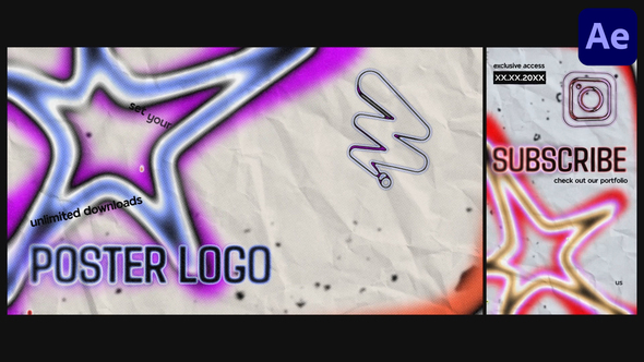 Brand Promo 3D Poster for After Effects Openers template preview