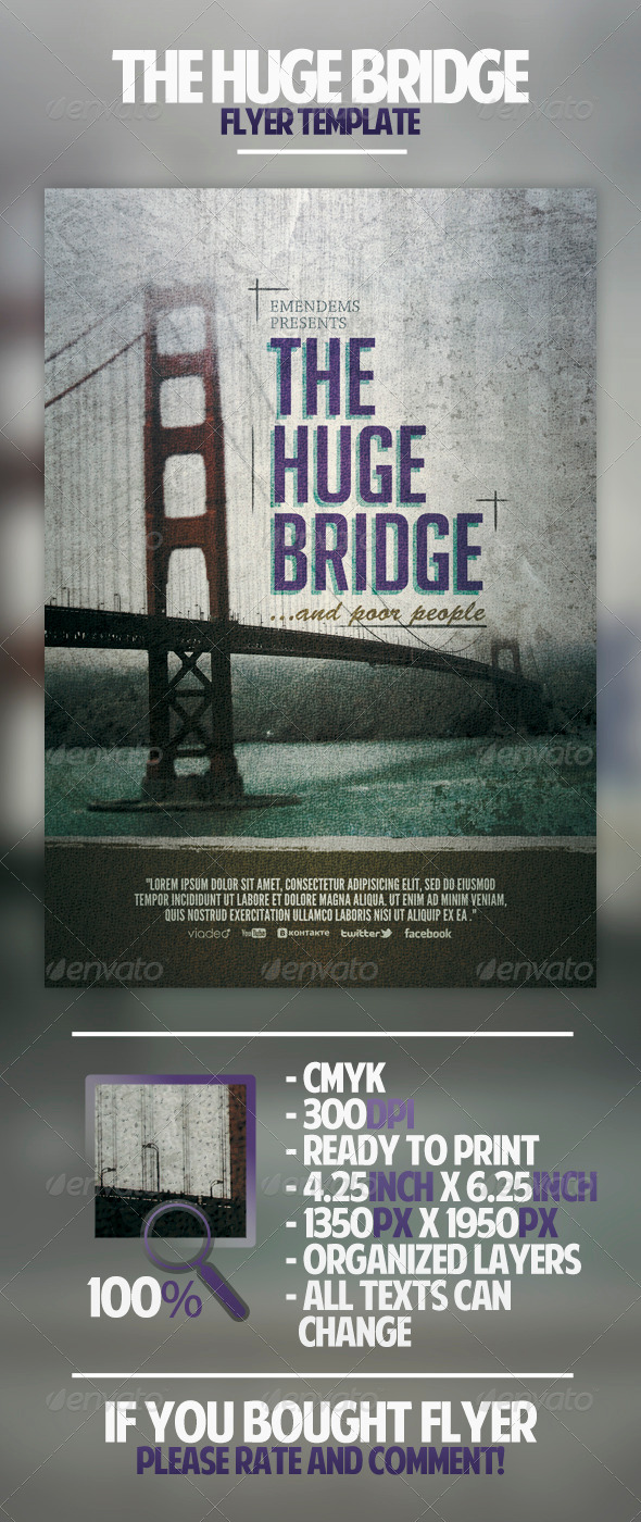The Huge Bridge Flyer Template - Miscellaneous Events