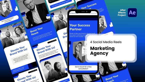 Social Media Reels - Marketing Agency After Effect Templates Product Promo template preview