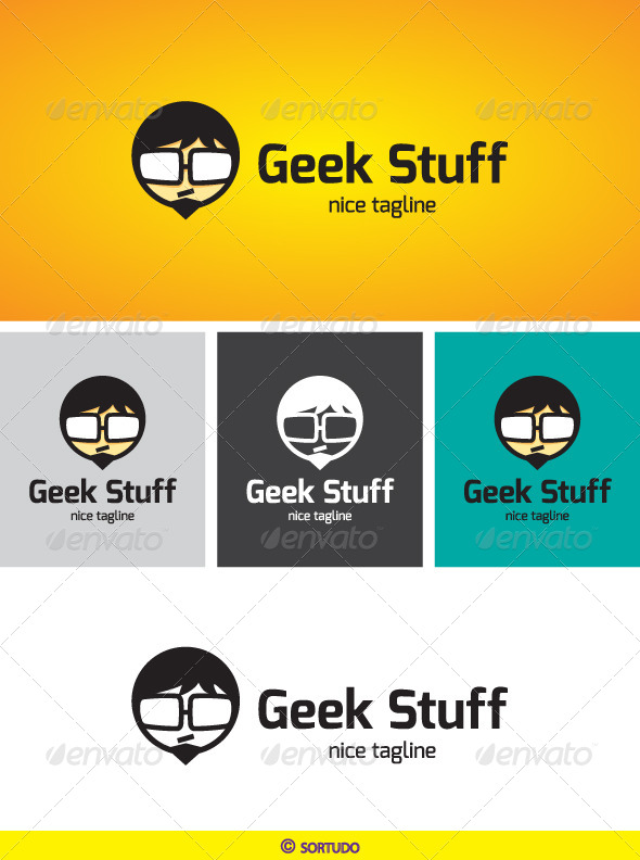Geek Stuff Logo Template - Humans Logo Templates