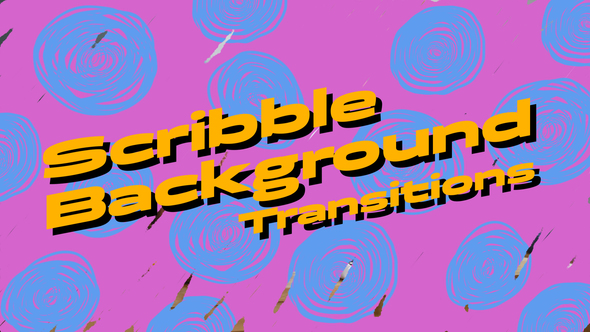 Scribble Background Transitions Premiere Pro template preview