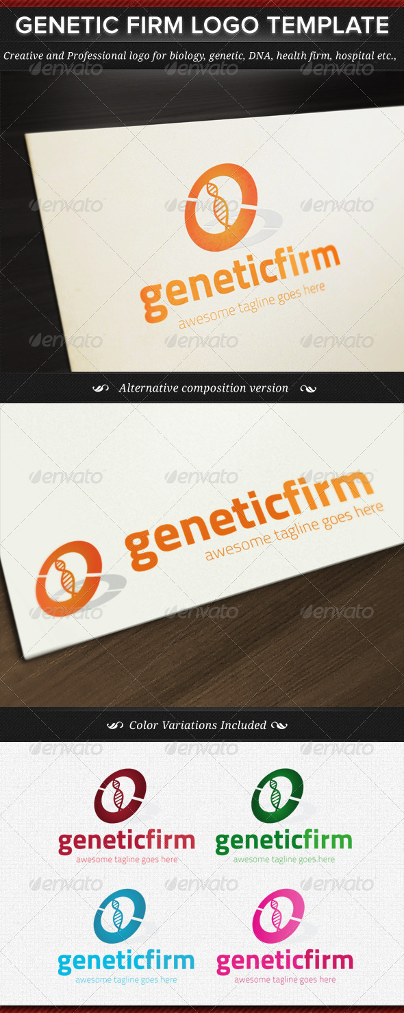 Genetic Firm Logo Template - Objects Logo Templates