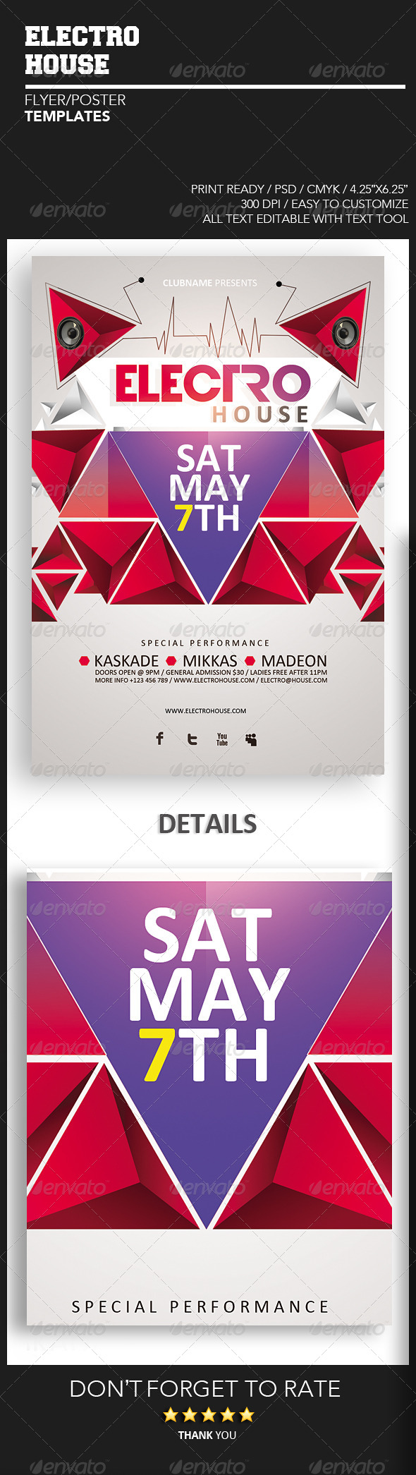 Electro House vol.1 - Events Flyers