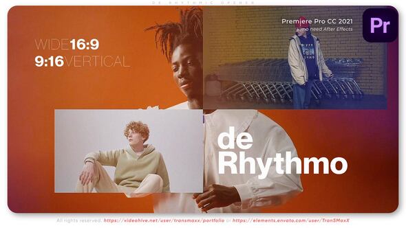 de Rhythmic Opener Premiere Pro template preview