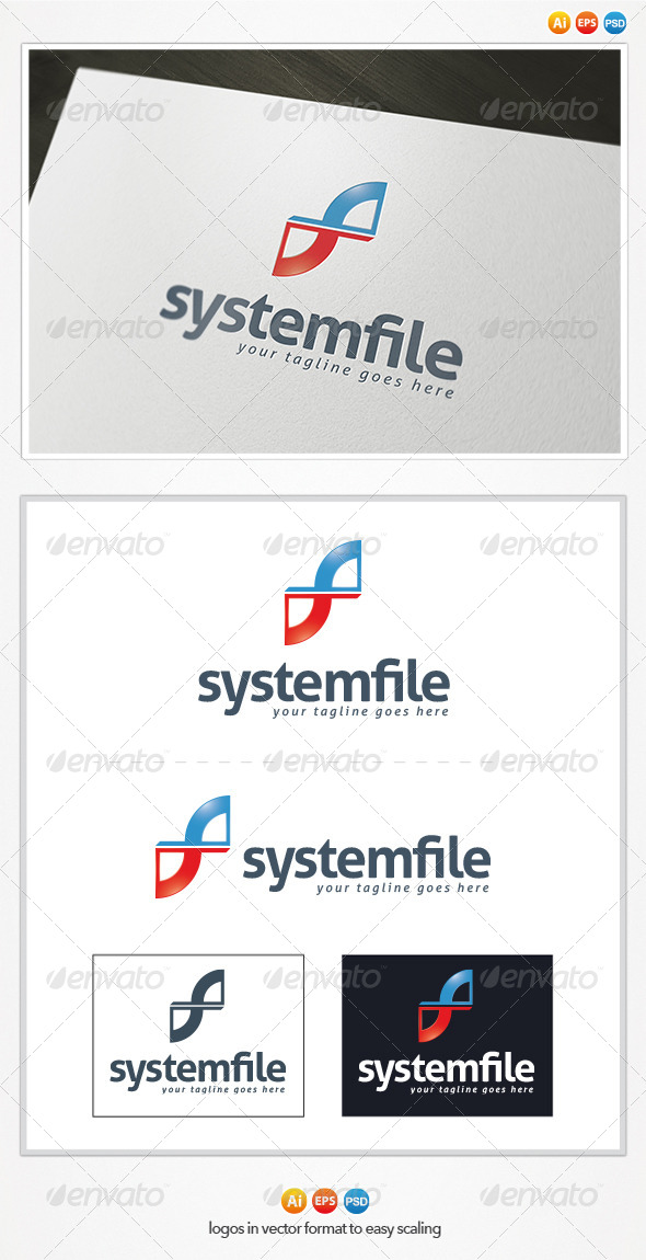 System File Logo - Letters Logo Templates