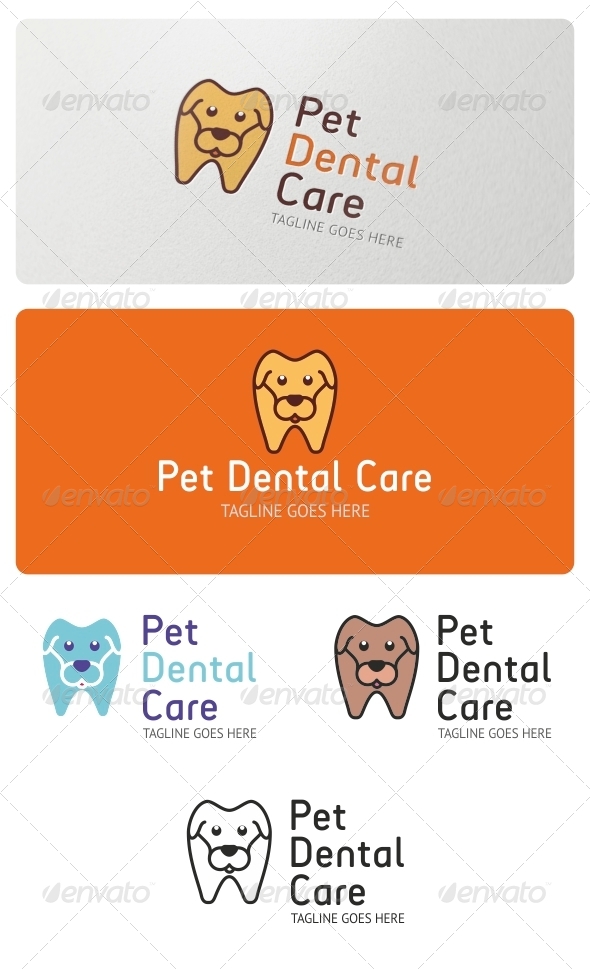 Pet Dental Care Logo Template - Animals Logo Templates