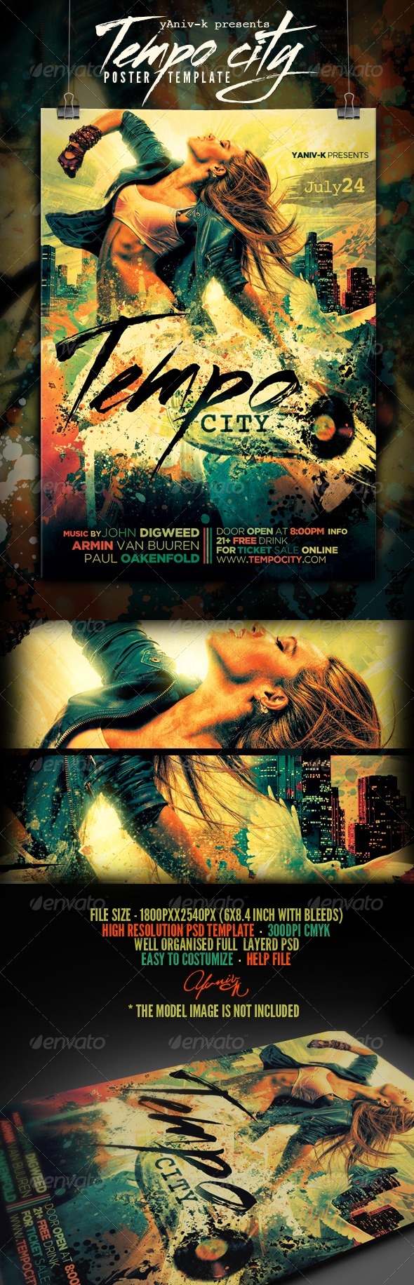 Tempo City Flyer Template - Flyers Print Templates