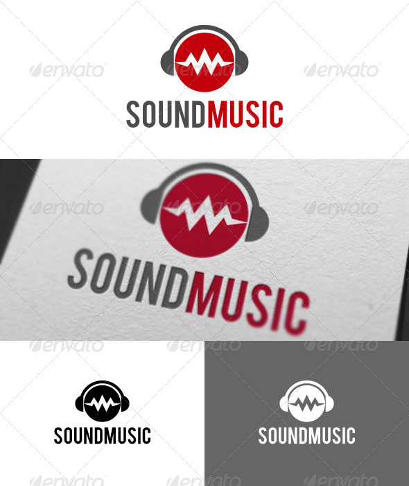 Sound Music Logo Template - Symbols Logo Templates