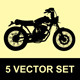 Download Motorcycle Silhouette Vector Set by alitsuarnegara ...