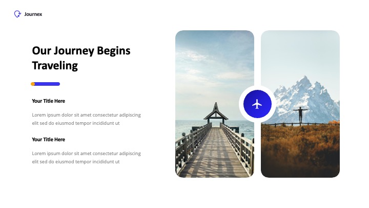 Journex - Traveling Destination Powerpoint Template, Presentation Templates