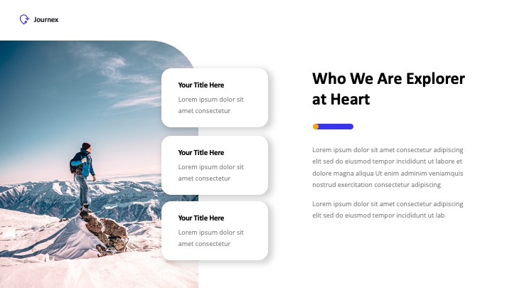 Journex - Traveling Destination Powerpoint Template, Presentation Templates