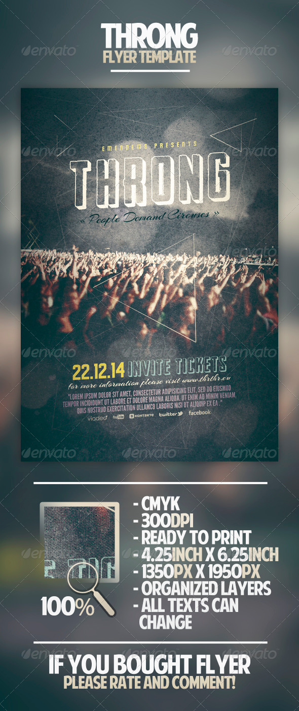 Throng Flyer Template - Miscellaneous Events