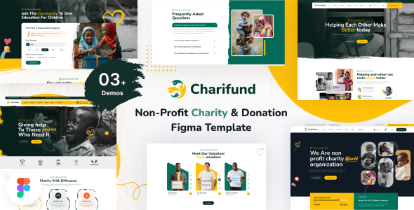 Charifund - Charity & Donation Figma UI Template