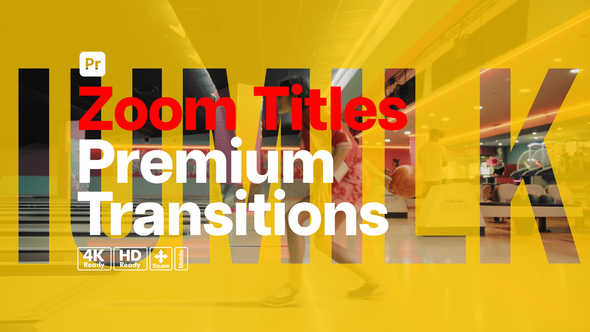 Premium Transitions Zoom Titles for Premiere Pro Premiere Pro template preview