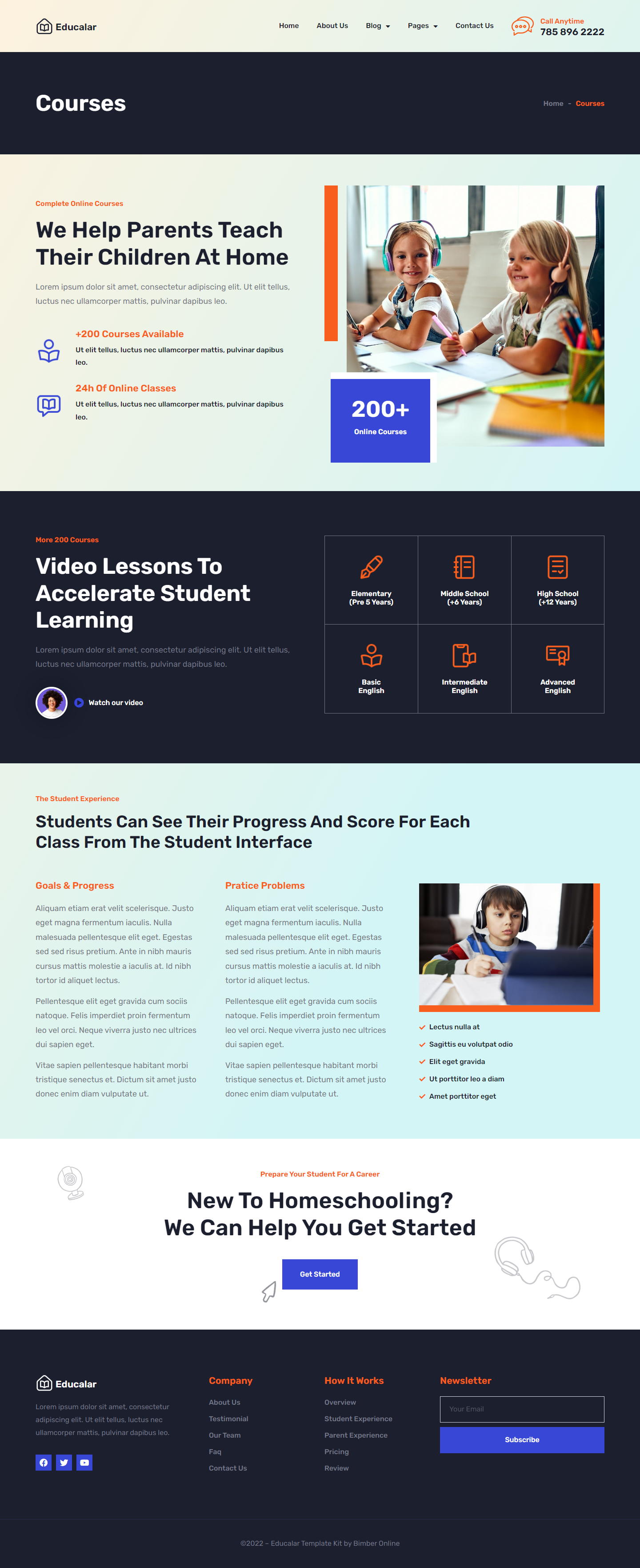 Educalar - Homeschooling Elementor Pro Template Kit by TemplateUp-Pro