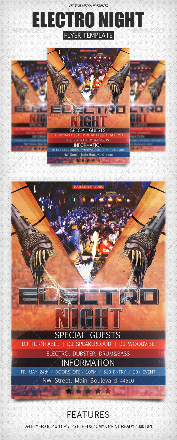 Electro Night - Flyer - Clubs & Parties Events