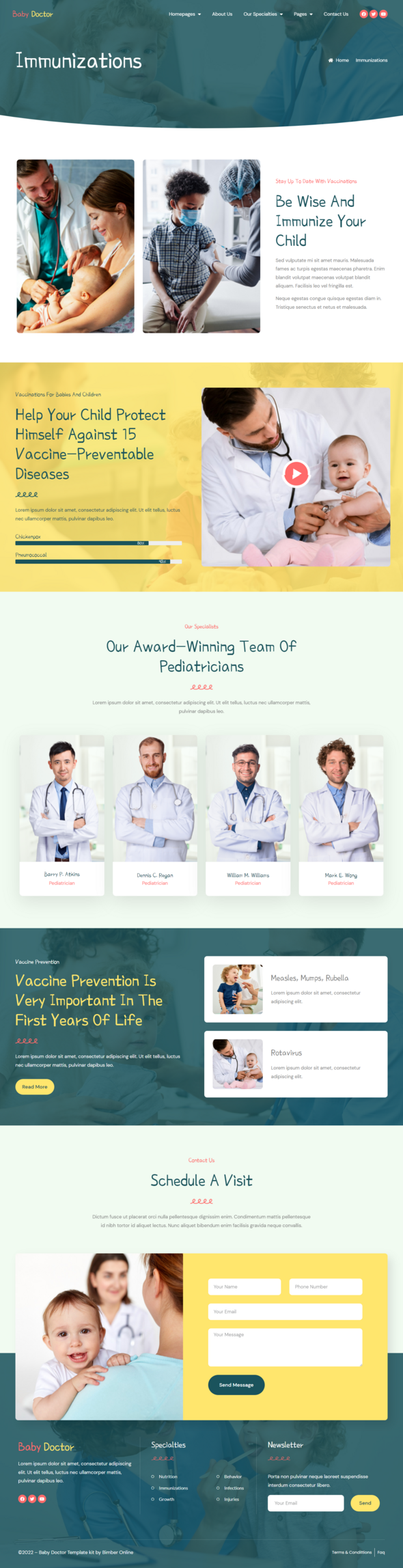 Baby Doctor - Pediatric Clinic Elementor Pro Template Kit