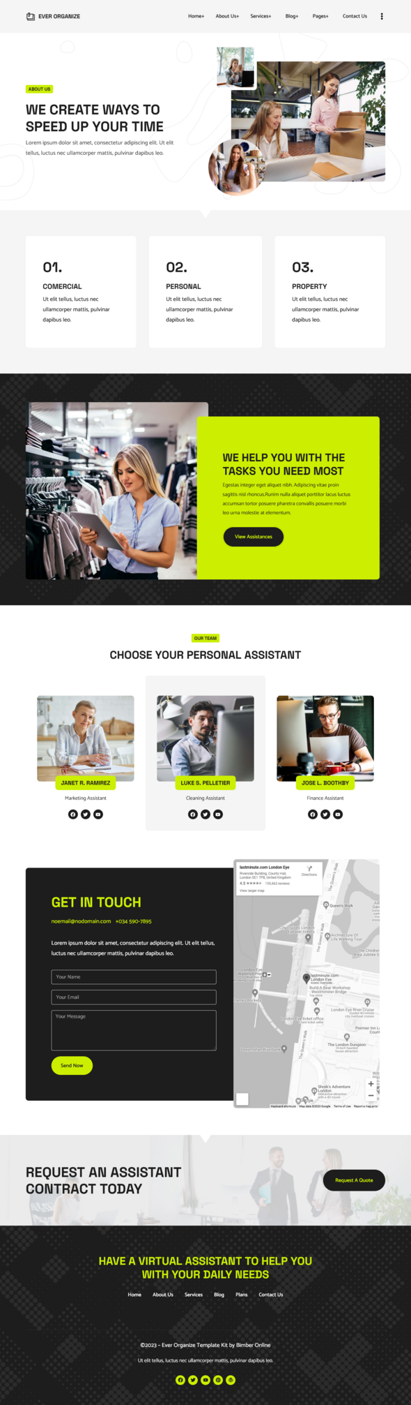 Ever Organize - Personal Assistant Elementor Pro Template Kit