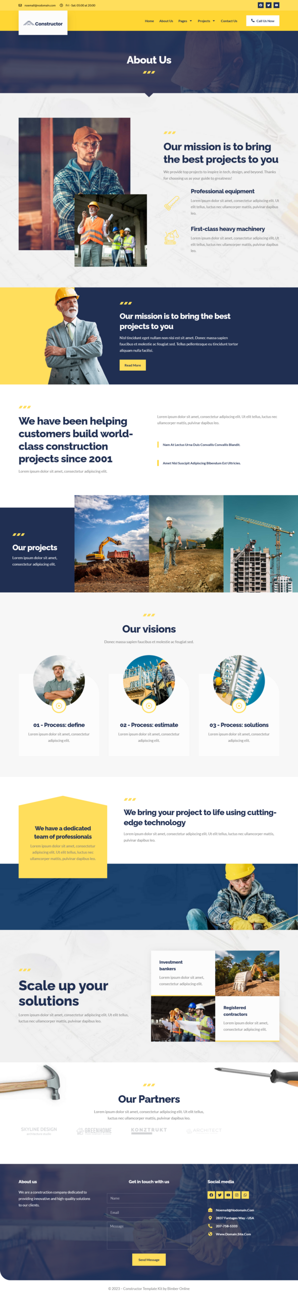 Constructor - Construction & Repair Elementor Pro Template Kit