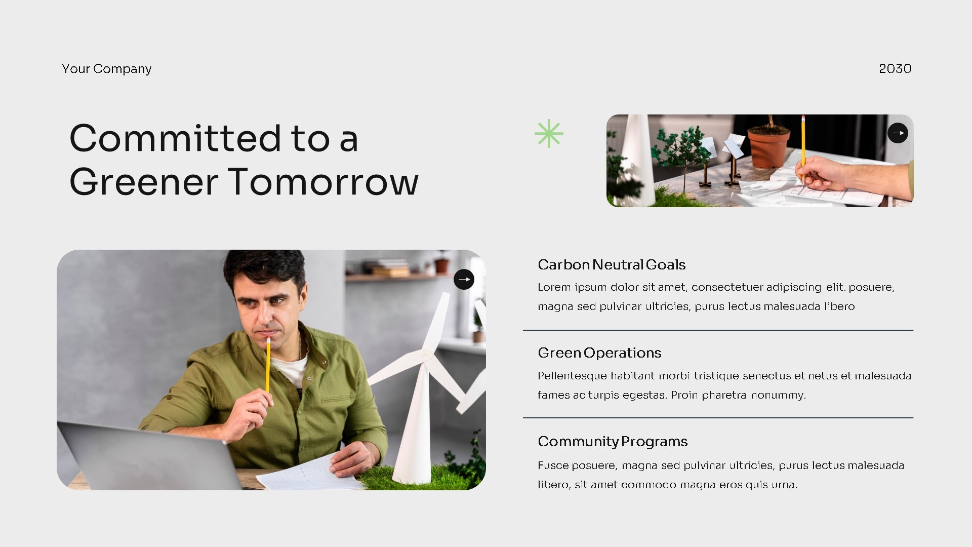 White Green Modern Green Tech Company Profile Powerpoint Presentation ...