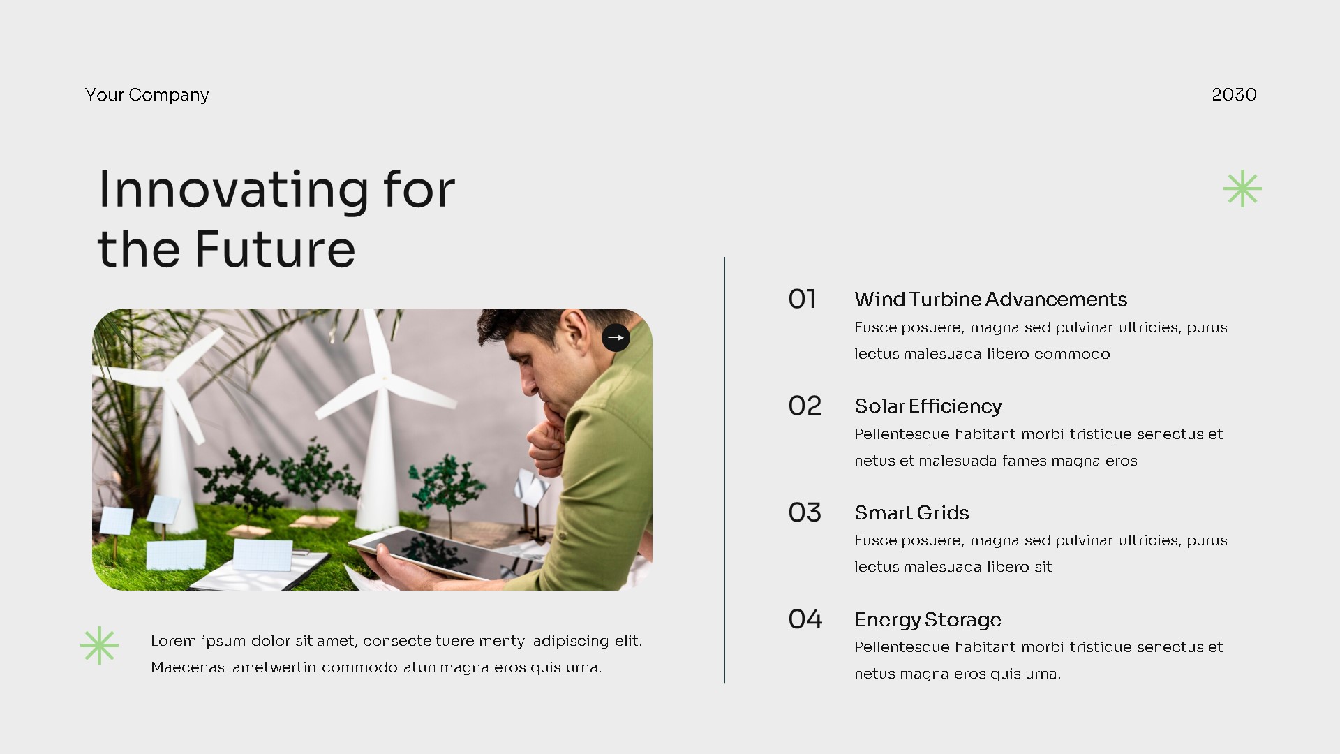 White Green Modern Green Tech Company Profile Google Slide Presentation ...