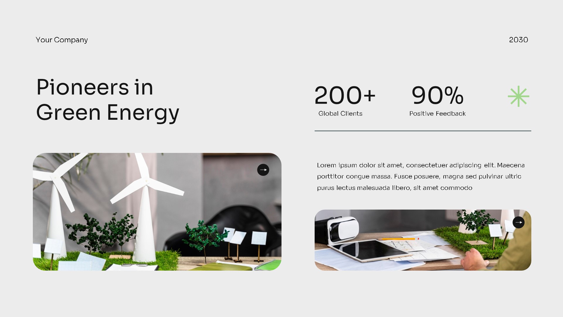White Green Modern Green Tech Company Profile Google Slide Presentation ...