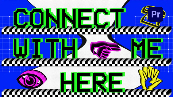 Halftone Madness Intro Premiere Pro template preview