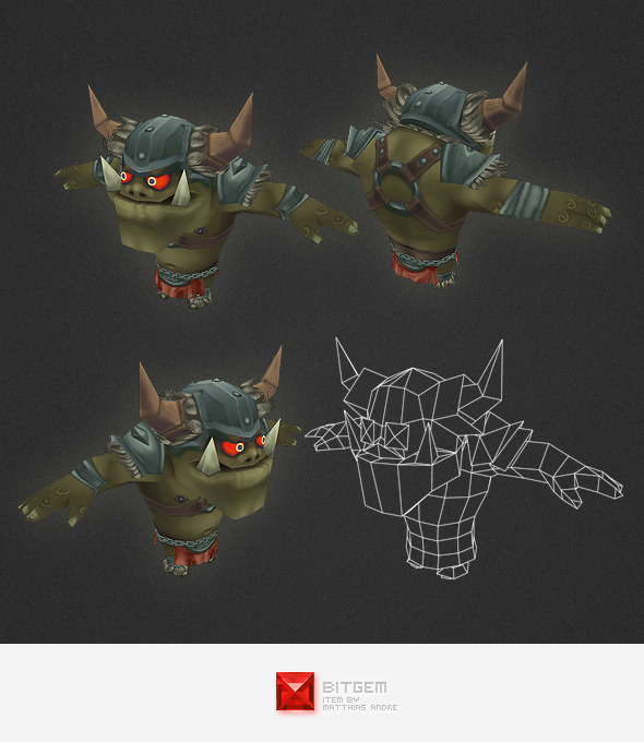 Low Poly Orc - 3Docean 4505225