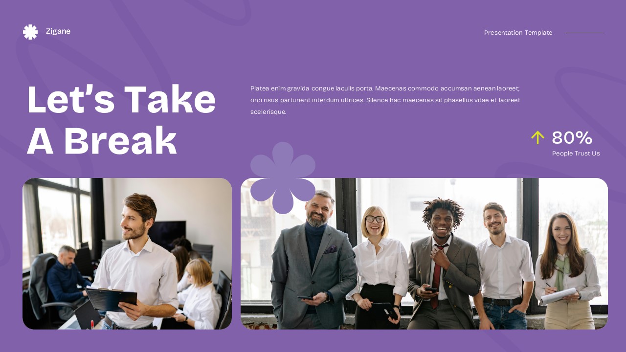Purple Yellow Modern Startup Business Plan GSL Presentation ...